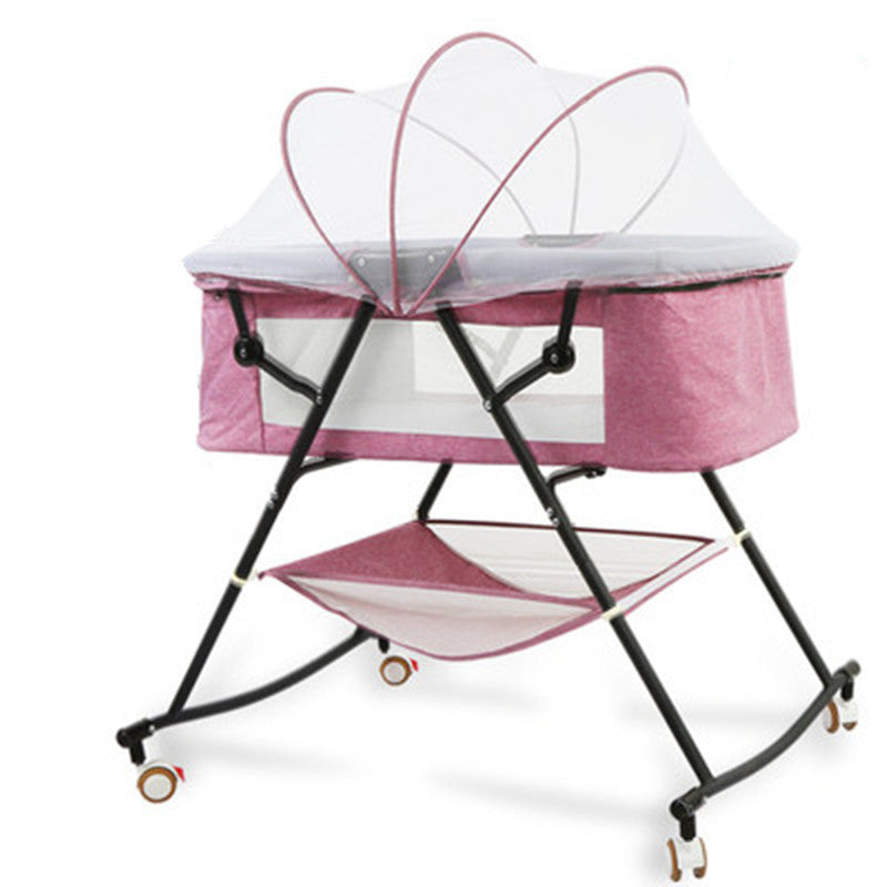 Crib newborn multifunctional comfort baby baby portable baby shaker foldable European cradle bed