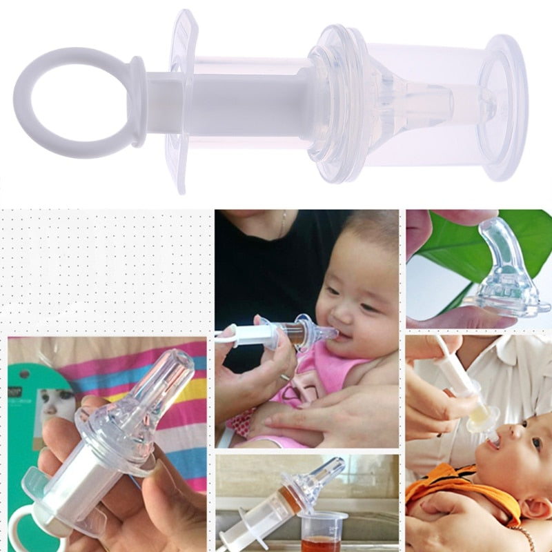 Baby syringe medicine feeder infant pacifier type medicine feeder